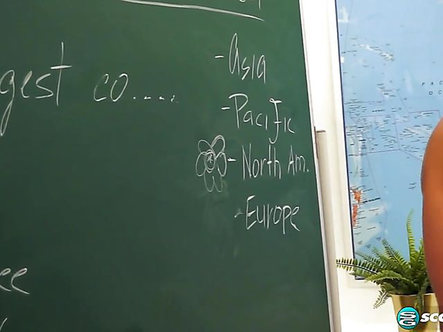 Big natural tits schoolgirl Alice Wayne gets boned