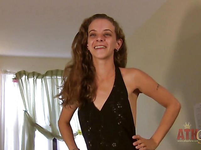 Isabella getting interviewed and spreading ass