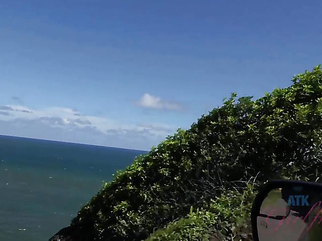 Car POV shagging with sweet girlfriend Ashley Lane