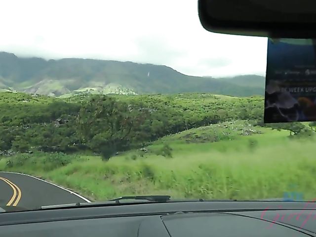 Car POV shagging with sweet girlfriend Ashley Lane