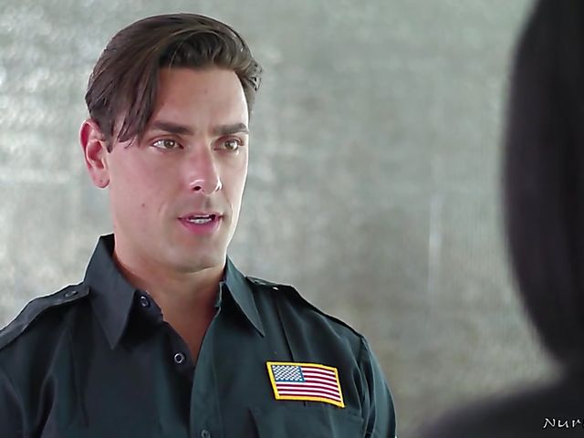 Round tits MILF Jasmine Jae fucks a policeman to save her daughter