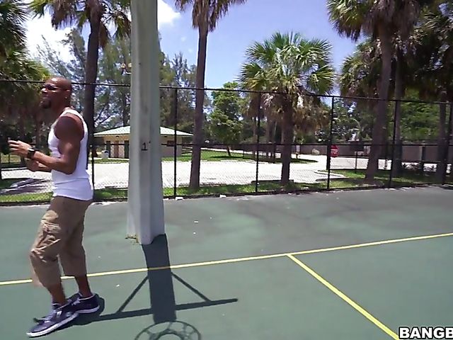 3 on 1 interracial gang bang with Michelle Martinez