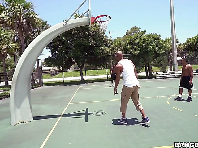 3 on 1 interracial gang bang with Michelle Martinez