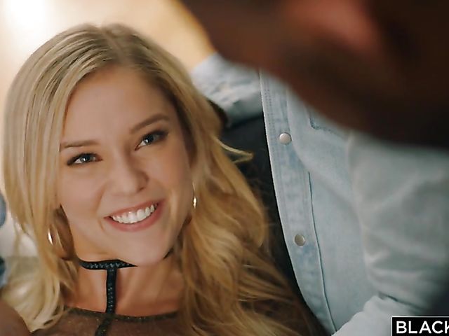 Blacked blonde Kali Roses has fun with 5 hung guys