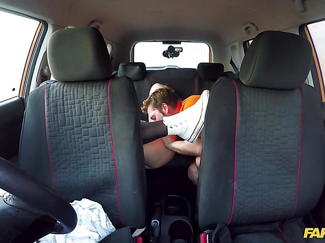 Blonde slut Nikky Dream goes wild with her driving instructor