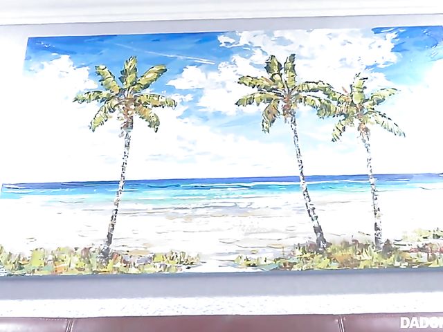 Serena Santos - Latina stepdaughter POV with her horny daddy