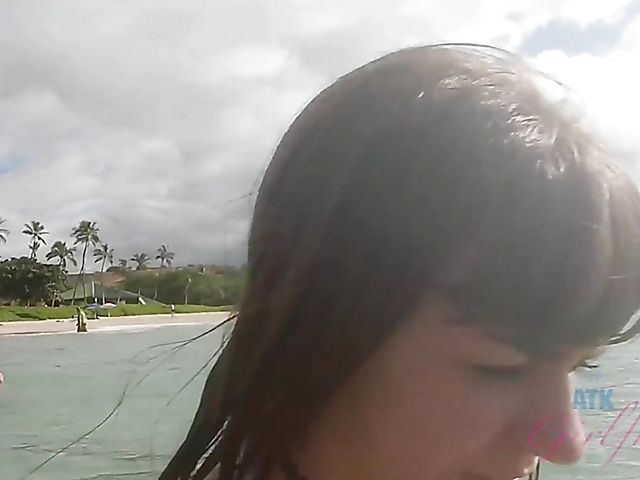 Hot moments with bikini teen Alex Blake