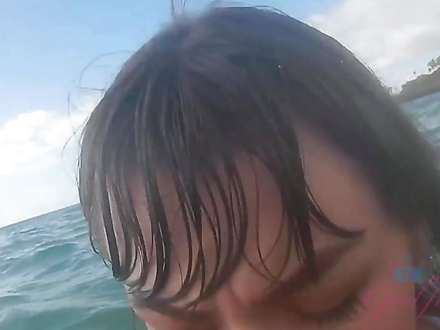 Hot moments with bikini teen Alex Blake