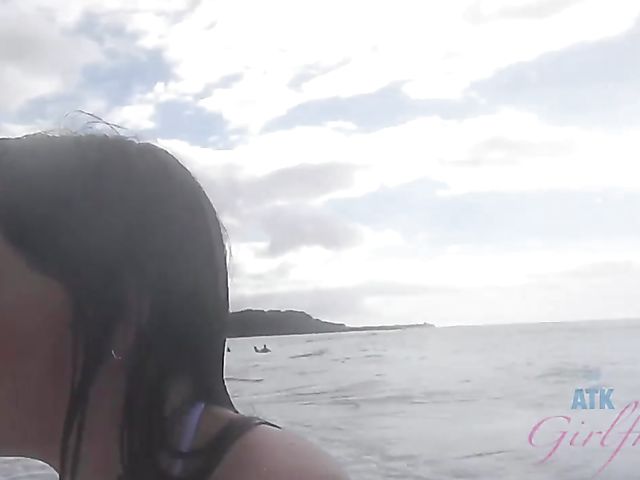 Hot moments with bikini teen Alex Blake