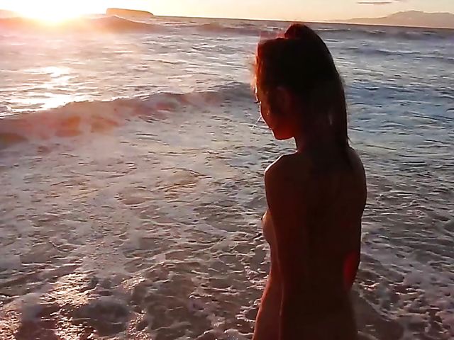 His lovely asian GF Vina Sky is a nudist