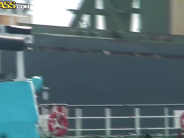 Russian outdoor fuck with a chick next door