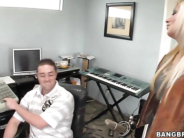 Sexy handjob from blonde Coco Velvett