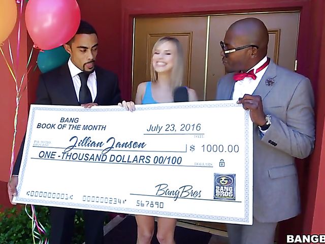 Jillian Janson interracial jackpot with two black guys