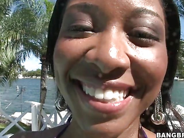 White on ebony pool fuck with Imani Rose