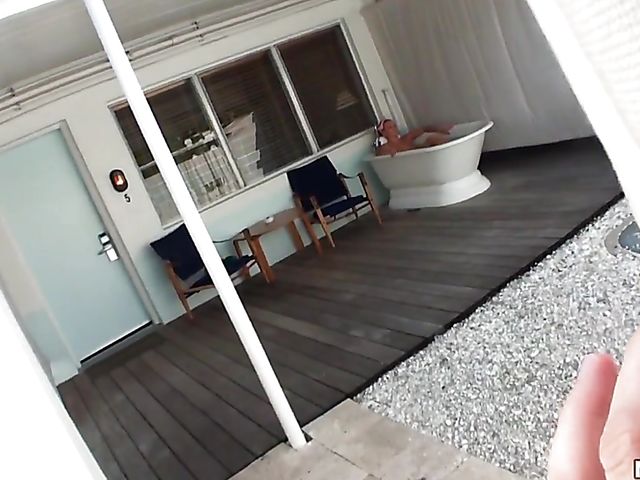 Sweet teen  Katie Banks gets boend in bed after bath