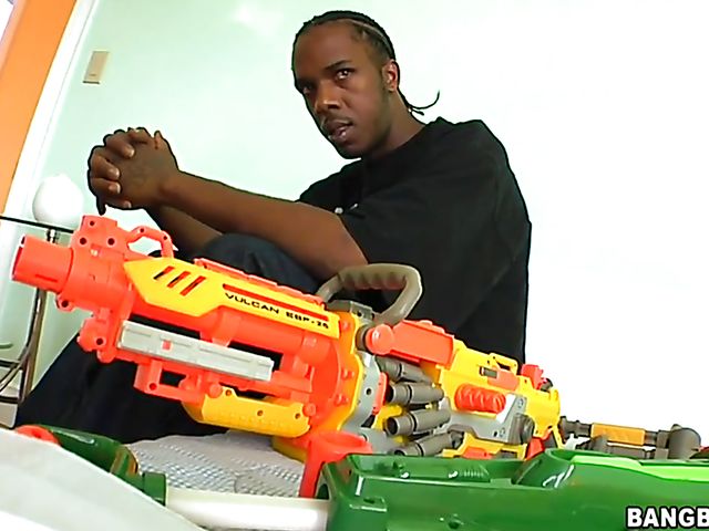 Charlie Mac's big black gun for Andy San Dimas 