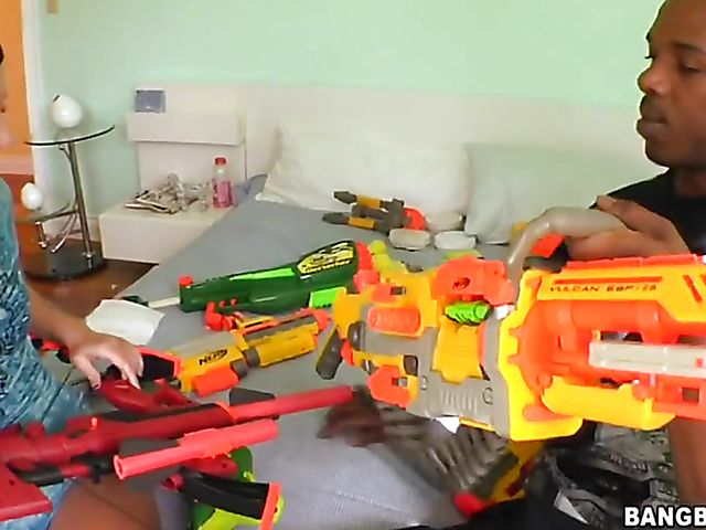 Charlie Mac's big black gun for Andy San Dimas 