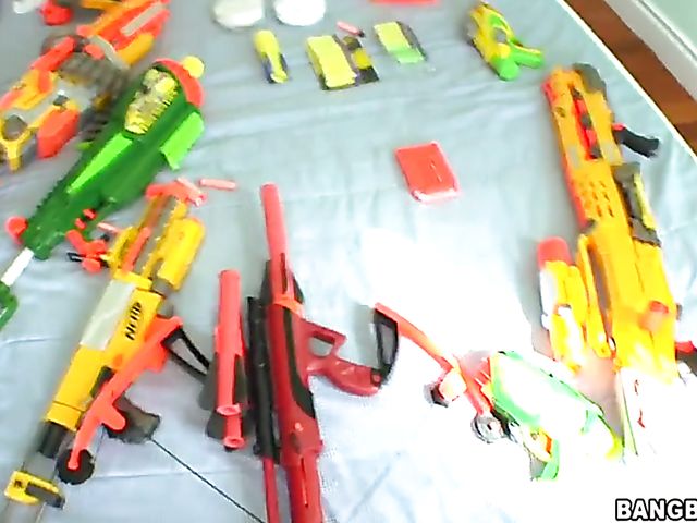 Charlie Mac's big black gun for Andy San Dimas 