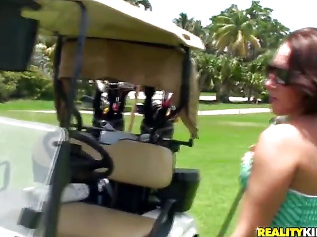 Toilet masturbation in the golf club with Cameron