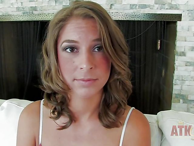 Couch interview with naughty teen Presley Hart