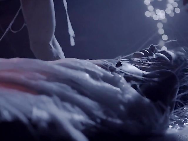 Horror foursome with wet and messy Adriana Chechik and Kristen Scott