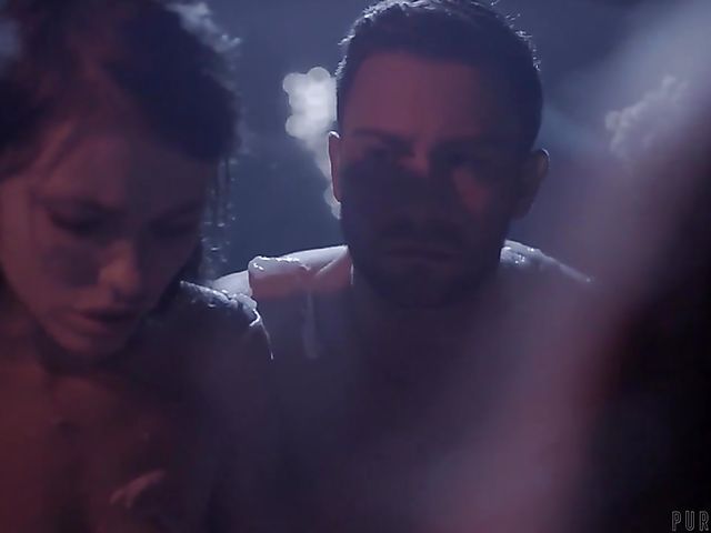 Horror foursome with wet and messy Adriana Chechik and Kristen Scott