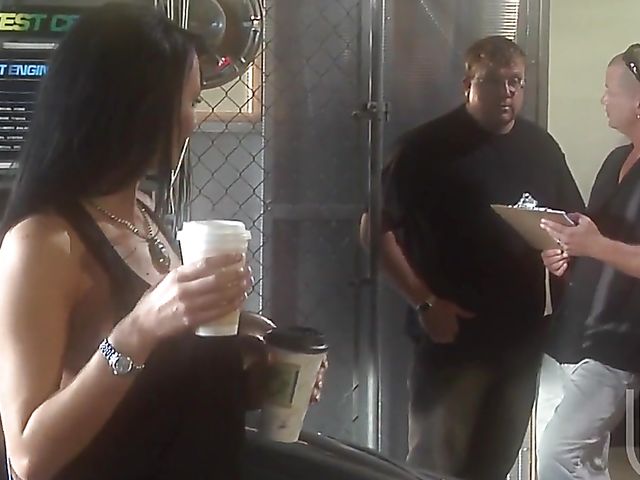 Car mechanic bangs redhead pornstar Kirsten Price