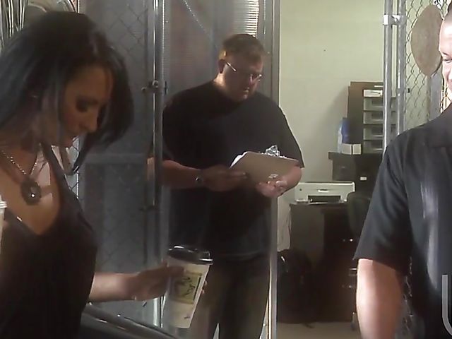 Car mechanic bangs redhead pornstar Kirsten Price