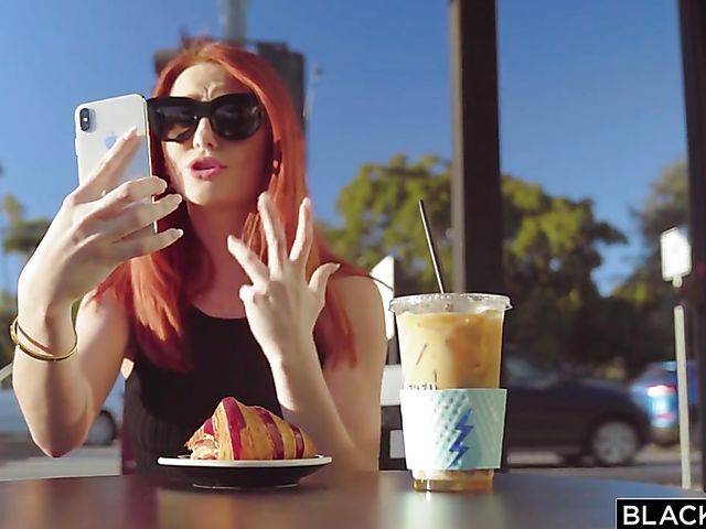 Interracial creampie for classy redhead Lacy Lennon