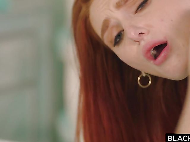 Interracial creampie for classy redhead Lacy Lennon