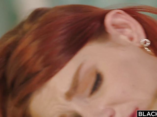 Interracial creampie for classy redhead Lacy Lennon