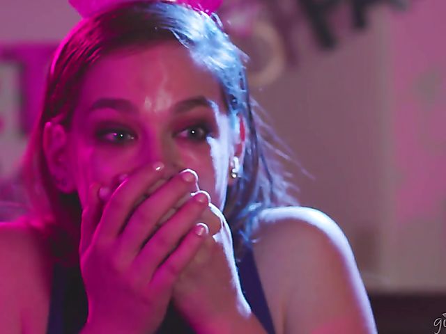 Jade Baker and Charlotte Stokely lesbian fun at the party