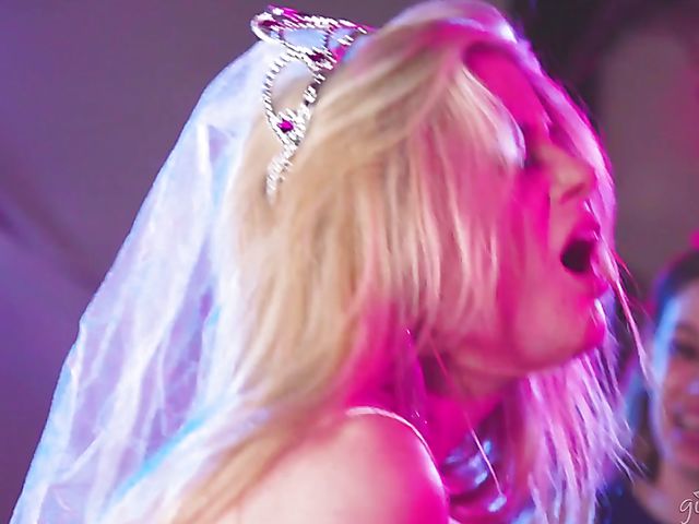 Jade Baker and Charlotte Stokely lesbian fun at the party