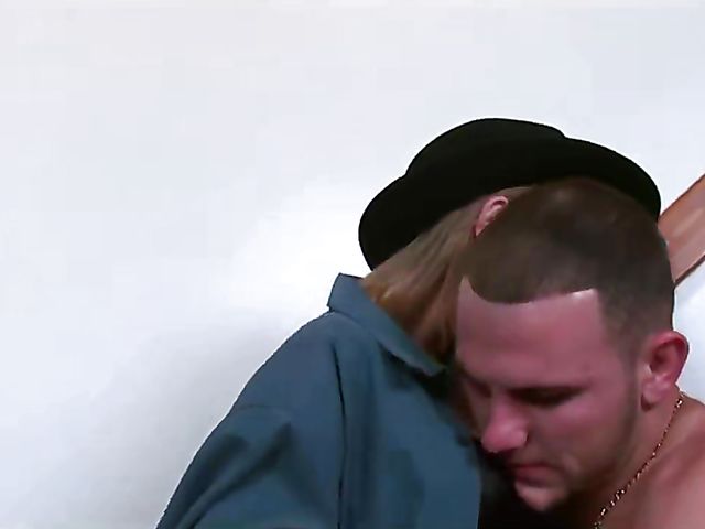 Huge tits teen riding her boyfriend on stairs