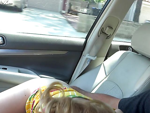 Blonde skinny girl Mazzy Grace is ready for action