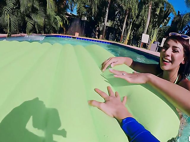 Pool sex with two busty chicks Michele James and Valentina Jewels