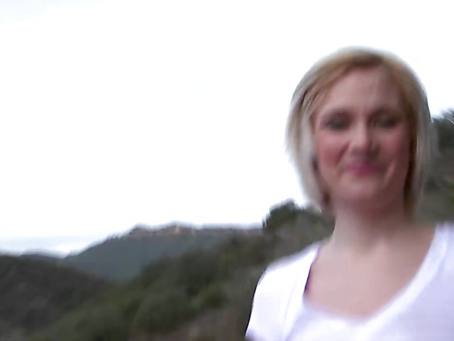 Sexy workout and hot fuck with giant tits blonde