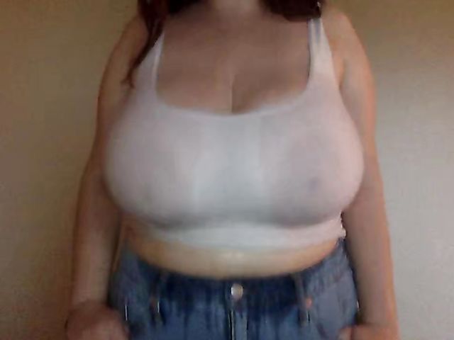 Monster boobs fattie in wet-t-shirt