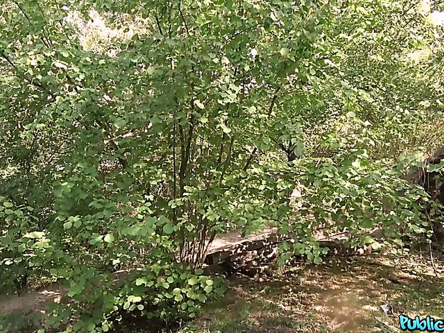 Outdoor POV fun with easy redhead Lola Fae