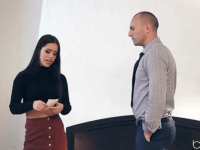 Adorable teen Alina Lopez having sex by the fire