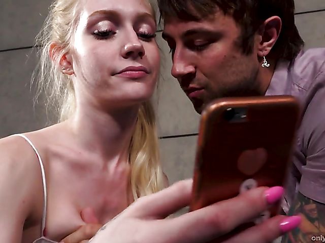 Emma Starletto gets throat fucked while texting