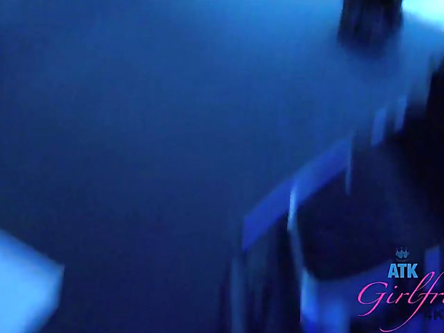 Naughty teen Brooke Haze shows her feet and cunt in the car