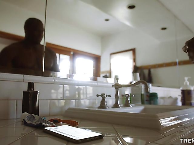 Leigh Raven - Bushy babe with tattoo interracial love