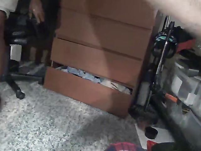 Amateur black cock blowjob on cam at home