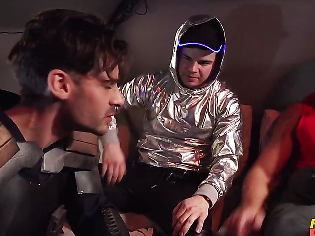 Busty blonde Barbie Sins rides Parker Marx's cock in the space