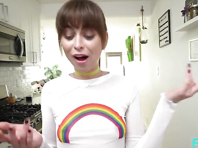 Riley Reid POV with a chocolate cock