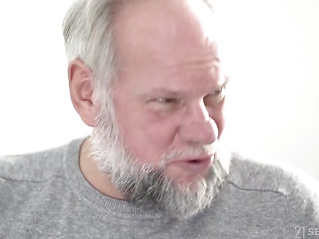 Old and young strip game with sexy Sasha Sparrow