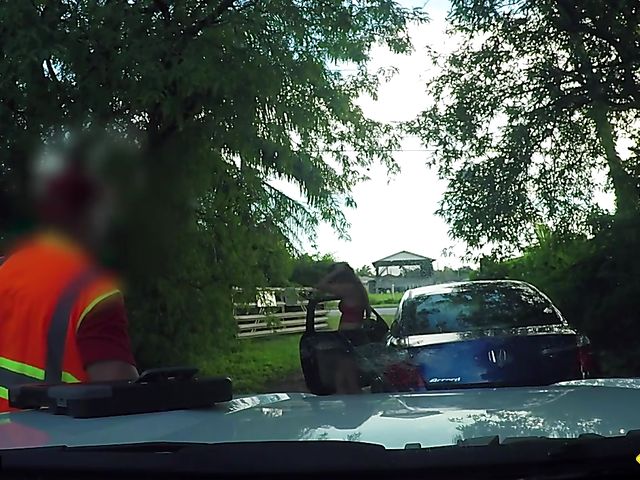 Outdoor sex on the side of the road with Alexa Mia Nicole