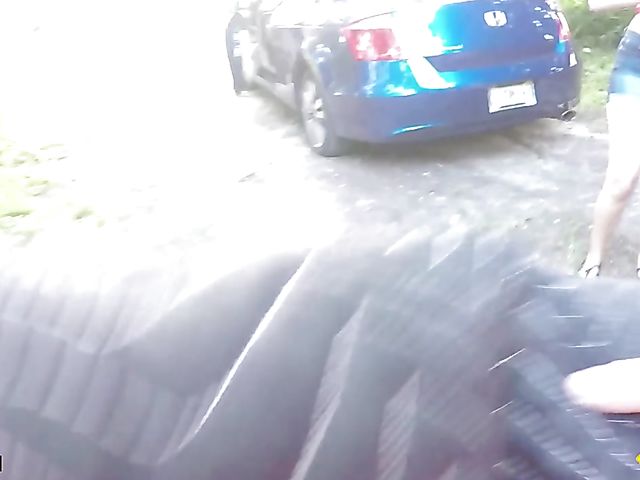 Outdoor sex on the side of the road with Alexa Mia Nicole