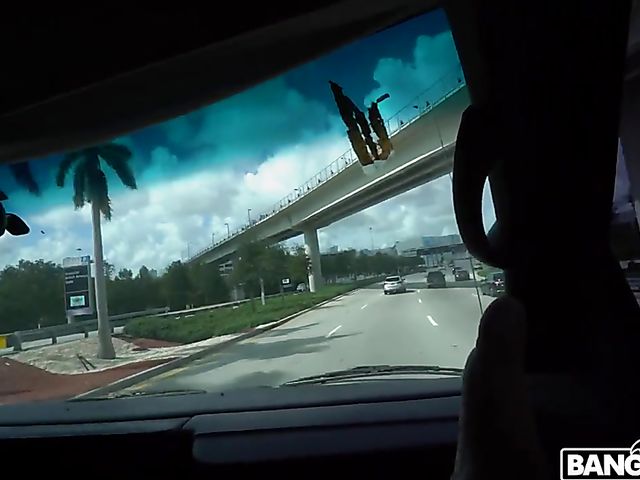 Interracial road adventure with curvy blonde Brandi Bae